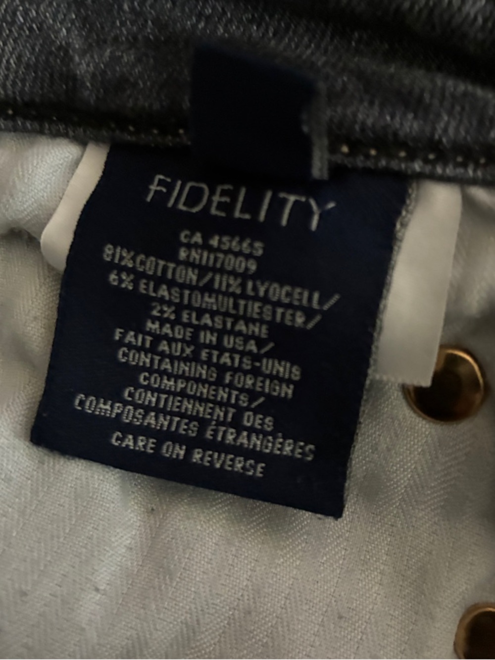 πFidelity Women's Gray High-Rise Slim π Jeans ππΊπ - Picture 5 of 8